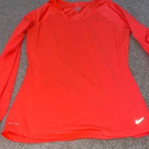 NIKE Dri-fit Orange Active Top Sz M